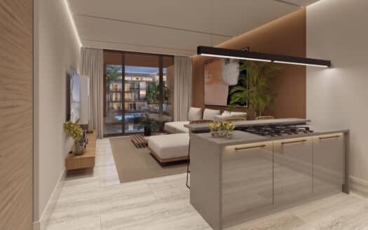 Condos dans un développement en bord de mer