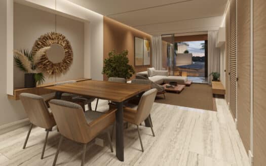 Condos dans un développement en bord de mer