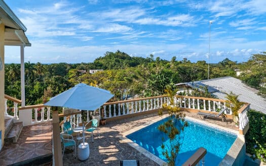 Villa avec vue sur l’océan, piscine et studio