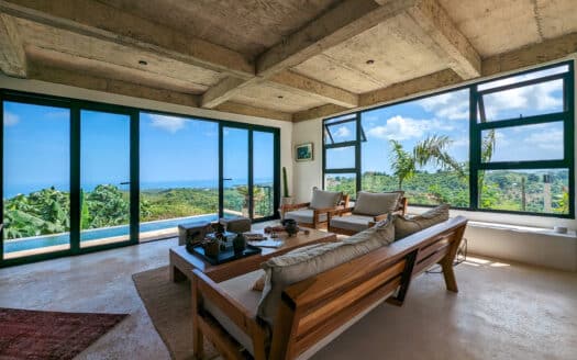 Villa avec vue panoramique sur l’océan et piscine à débordement