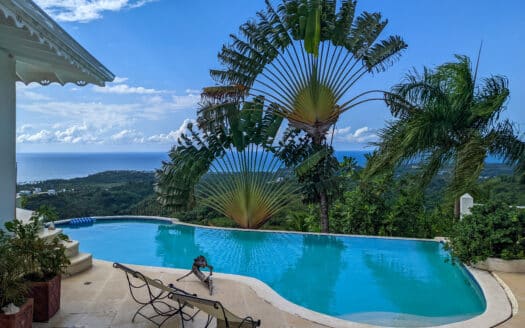 Villa avec jardin tropical et vue sur l’océan